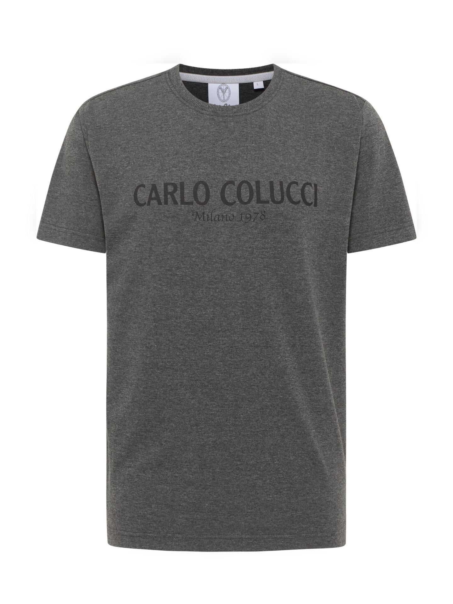 (24) Carlo Colucci TShirt dunkelgrau C2440 21