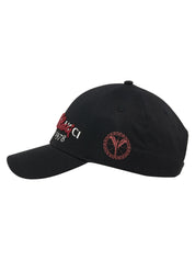 Carlo Colucci Base Cap schwarz rote schrift CC-201822-201