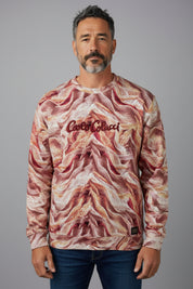 (74) Carlo Colucci Sweatshirt orange muster