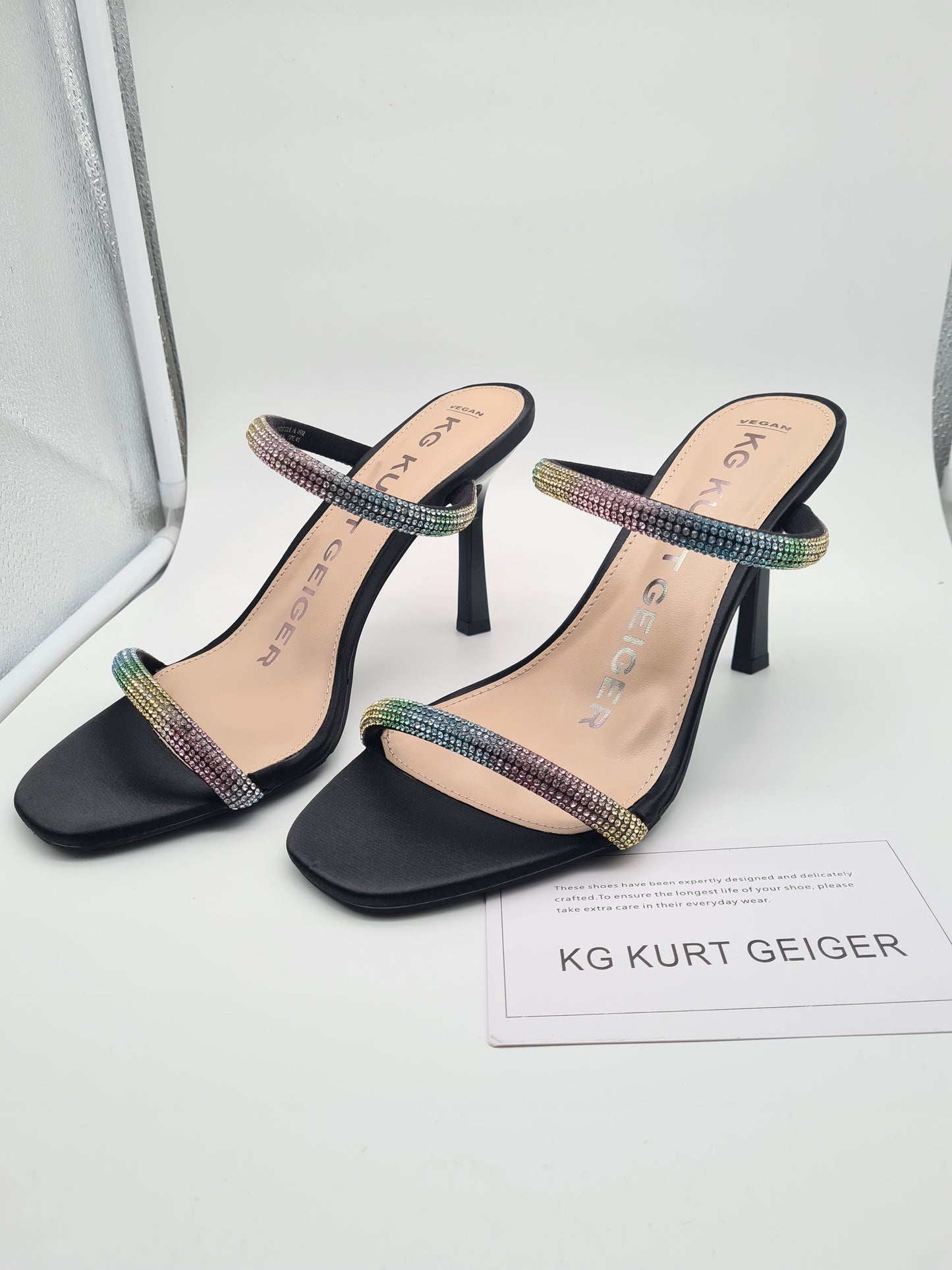 KURT GEIGER talons hauts taille 40 strass arc-en-ciel coloré noir FOSTER 2 9591000609 Noir occasion