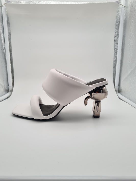 KARL LAGERFELD talons hauts taille 38 Ikon Heel blanc KL39005 011