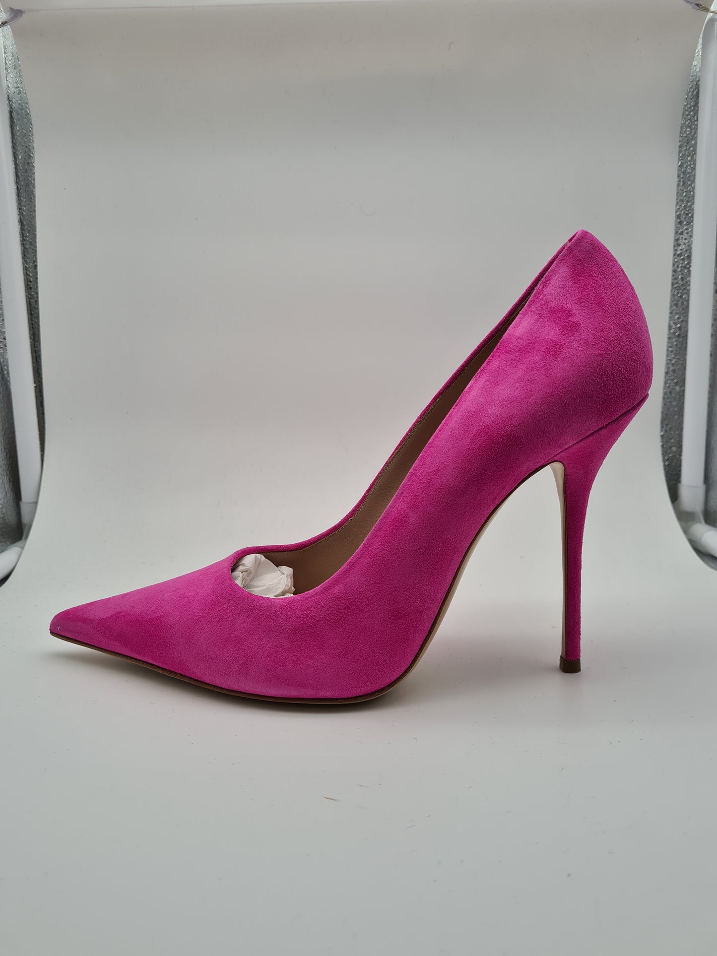 CASADEI JULIA escarpins classiques à talons hauts roses pointus