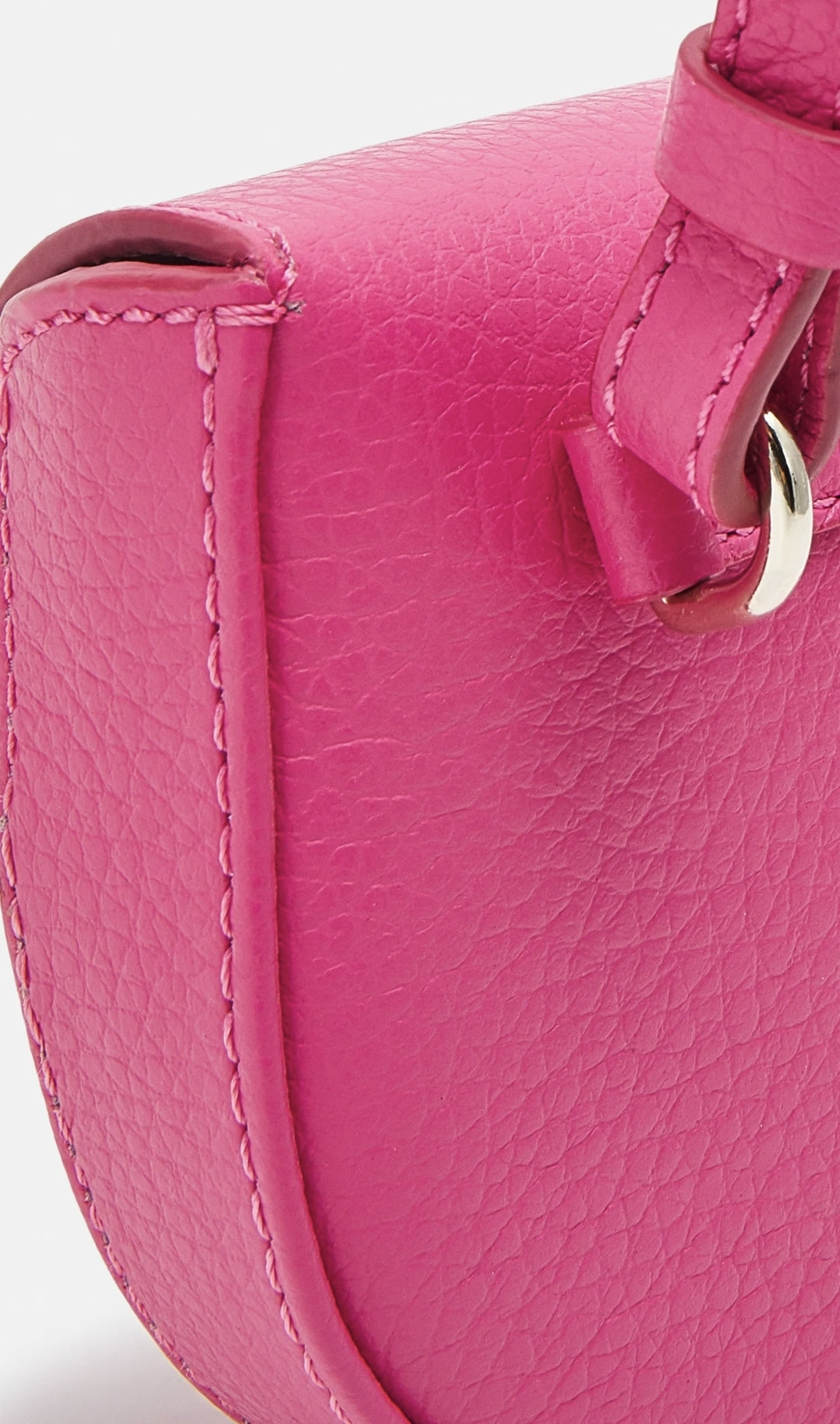 REJINA PIYO Umhängetasche Mini Bauchtasche Grainy Leather Hot Pink