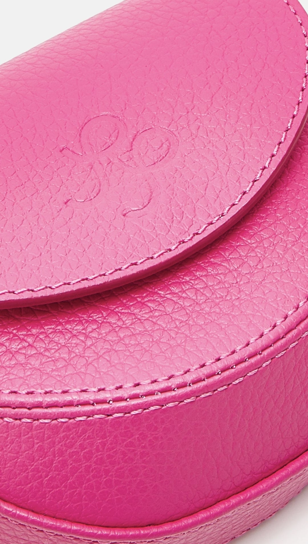 REJINA PIYO Umhängetasche Mini Bauchtasche Grainy Leather Hot Pink