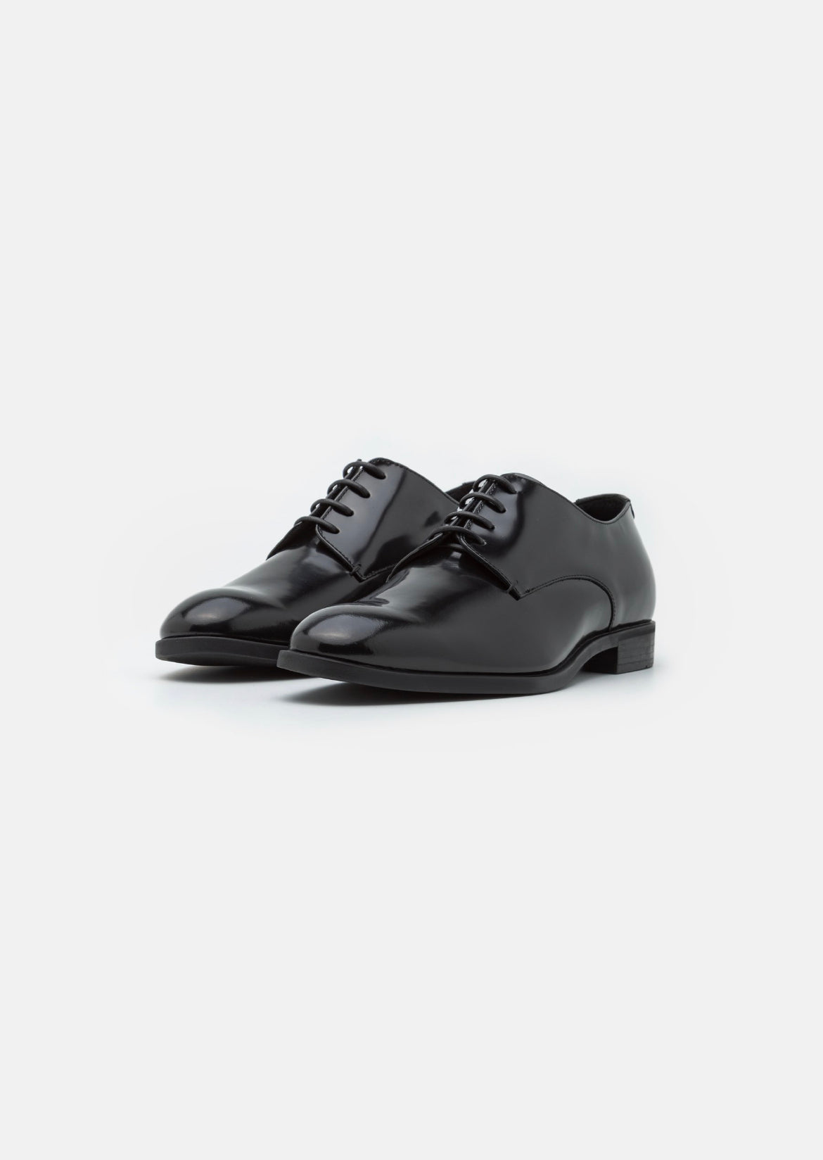 EMPORIO ARMANI chaussures à lacets taille 42 pour hommes noir