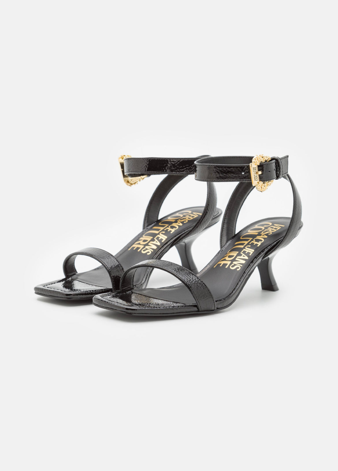 VERSACE JEANS COUTURE Riemensandalette Gr 39 Schwarz