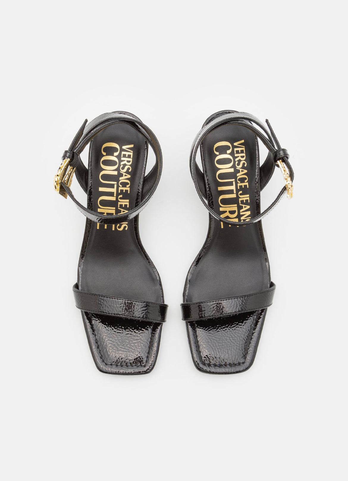 VERSACE JEANS COUTURE Riemensandalette Gr 39 Schwarz